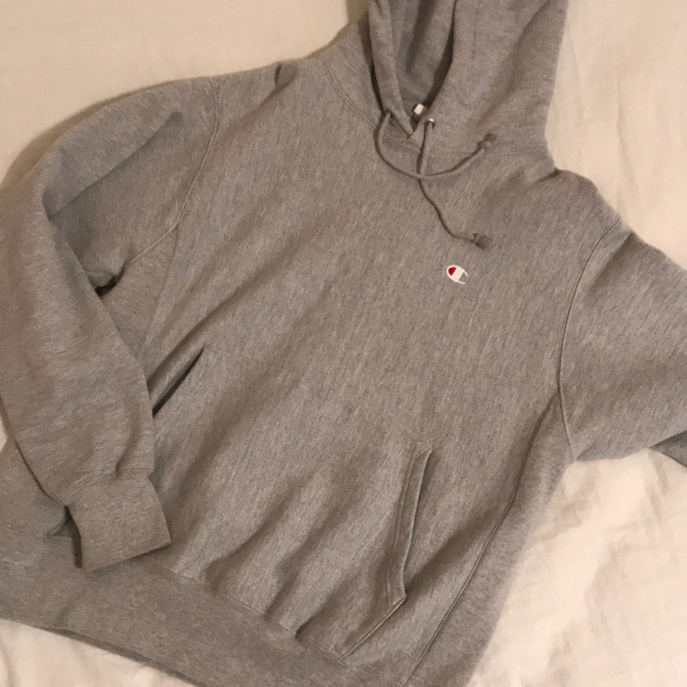 Gray Champion Pullover Hoodie